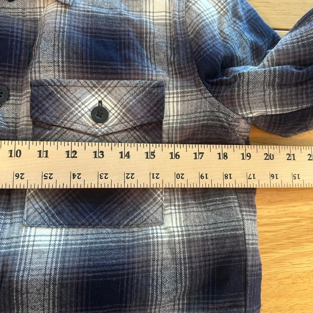 GAP Men Navy Plaid Quilted Lined Flannel Shirt Jacket Size XS Shacket jacket‎